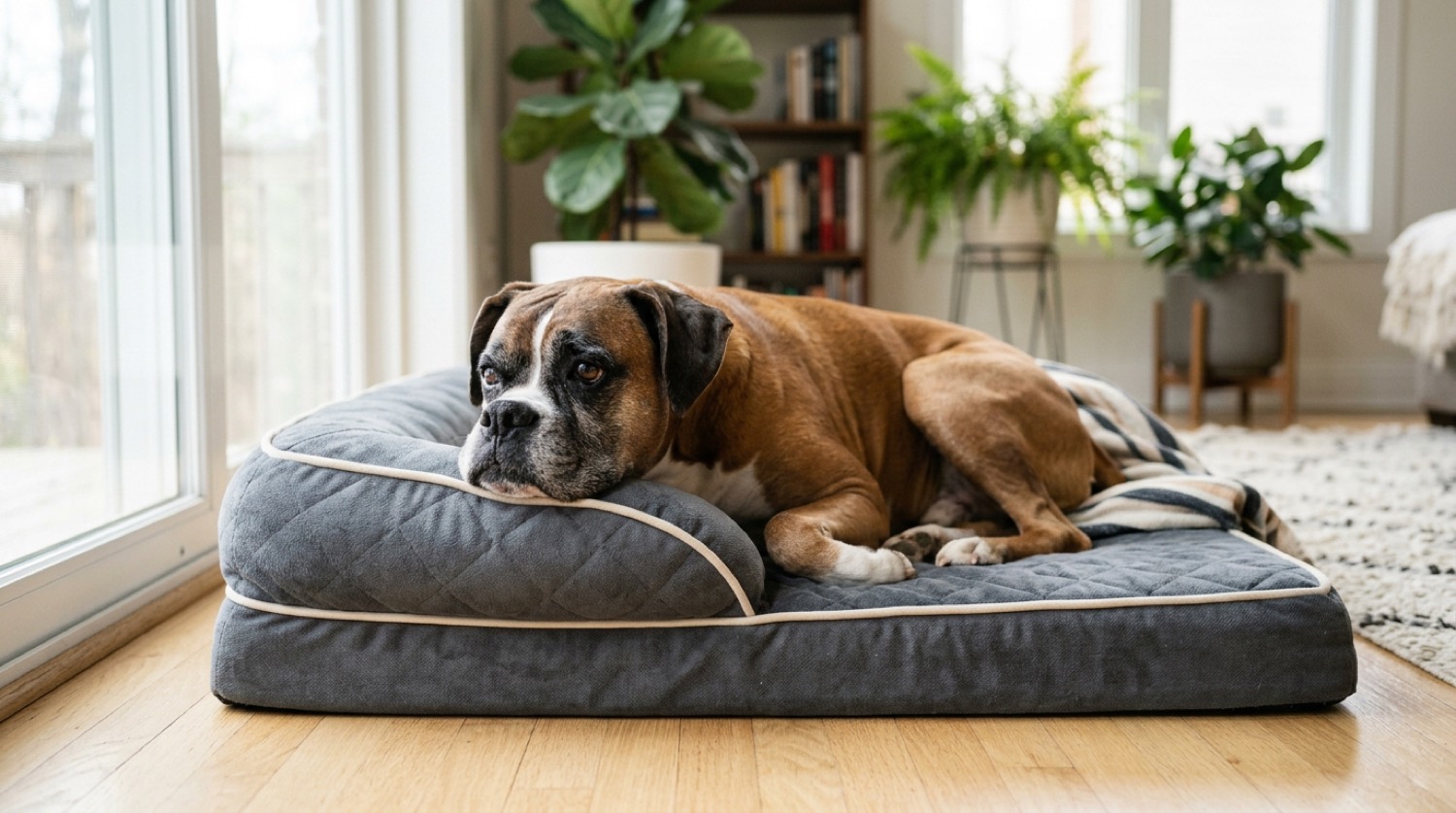 Boxer dog, canine cognitive dysfunction