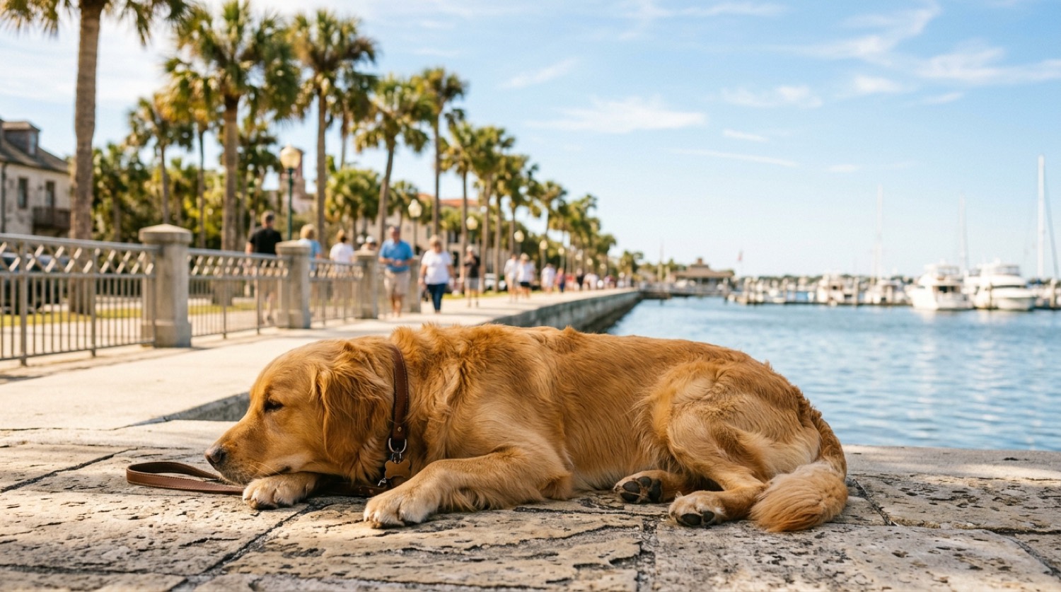 Retriever dog, dog anxiety in Tampa, Florida