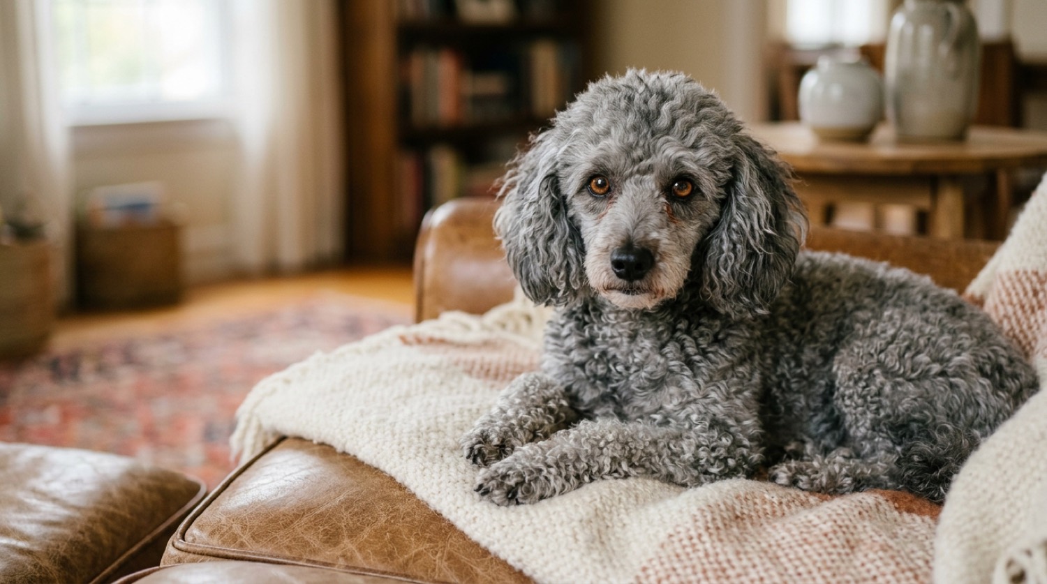Poodle dog, dog dementia